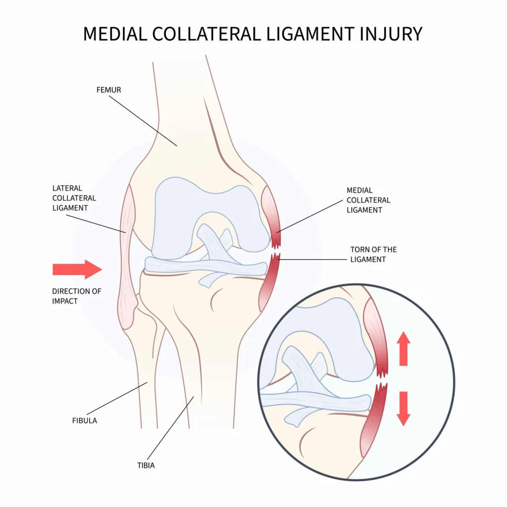 MCL Tear Diagram 