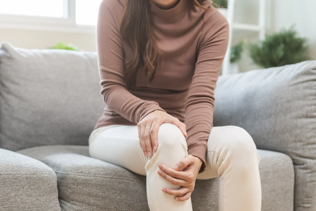 Patient with knee pain
