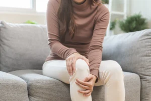 Patient with knee pain