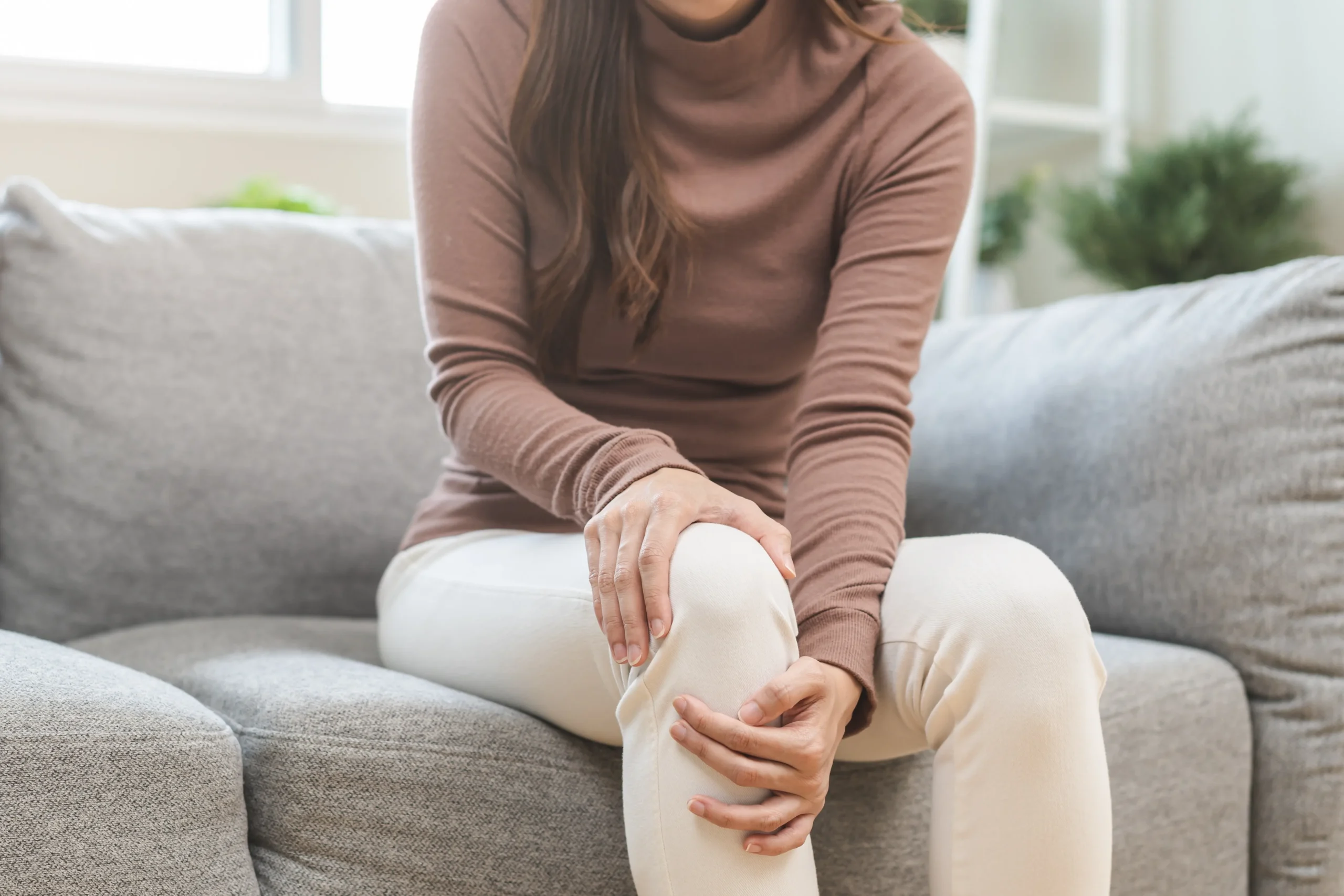 Patient with knee pain