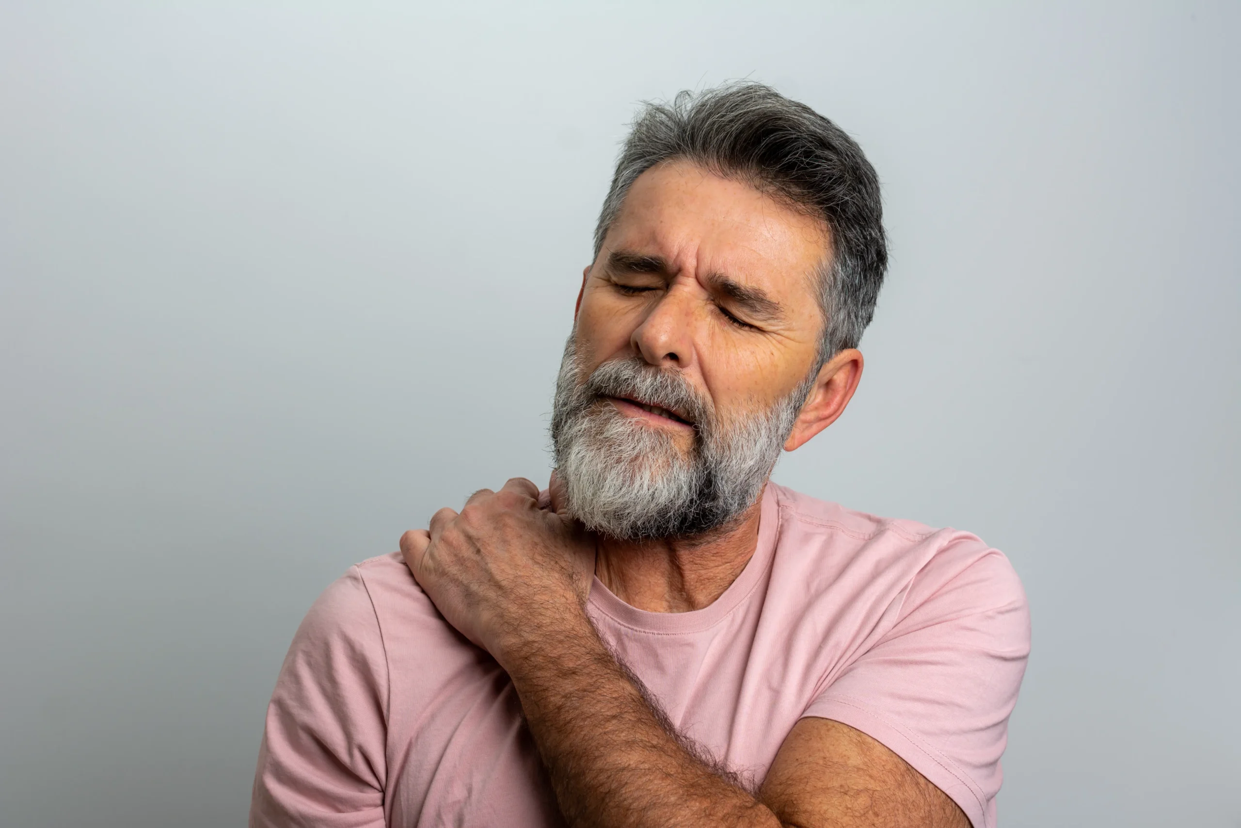 Patient with shoulder pain.